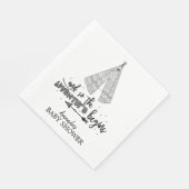 Serviette En Papier Teepee Adventure commence Baby shower papier servi (Coin)