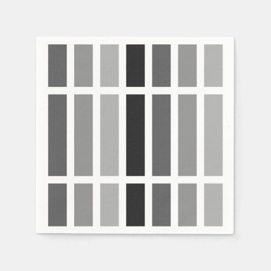 Serviette En Papier Teintes gris argenté (Devant)