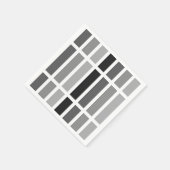 Serviette En Papier Teintes gris argenté (Coin)