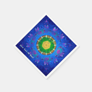 Serviette En Papier Teinture à tarte bleu-vert