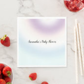 Serviette En Papier Teinture violet blanc bleu Tie (En situation)