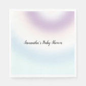 Serviette En Papier Teinture violet blanc bleu Tie (Devant)