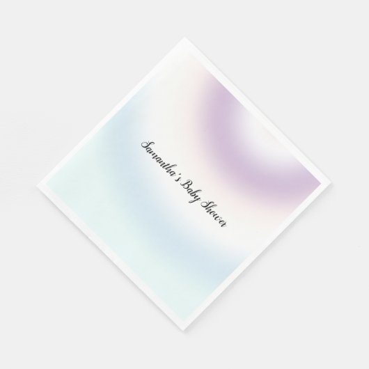 Serviette En Papier Teinture violet blanc bleu Tie (Coin)