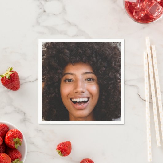 Serviette En Papier Téléchargement de la photo Selfie | Votre Fun Face (En situation)