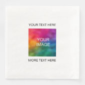 Serviette En Papier Télécharger Image Photo Ou Logo Ajouter Du Texte I (Devant)