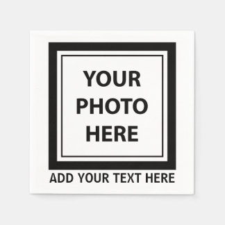 Serviette En Papier Télécharger une photo et ajouter du texte - Person