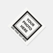 Serviette En Papier Télécharger une photo et ajouter du texte - Person (Coin)