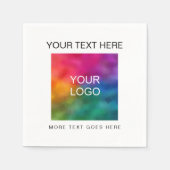 Serviette En Papier Téléchargez votre modèle de logo d'entreprise mini (Devant)