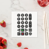Serviette En Papier Télécommande TV avec bouton VCR (En situation)