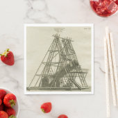 Serviette En Papier Télescope ÉQUIPEMENT SCIENTIFIQUE D'Antiquité 18E  (En situation)