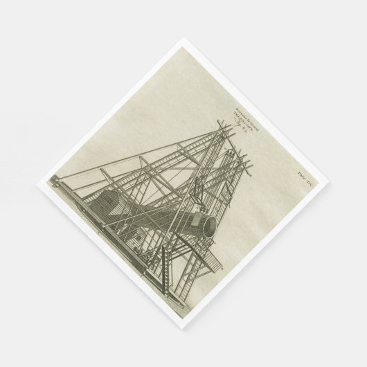 Serviette En Papier Télescope ÉQUIPEMENT SCIENTIFIQUE D'Antiquité 18E  (Coin)
