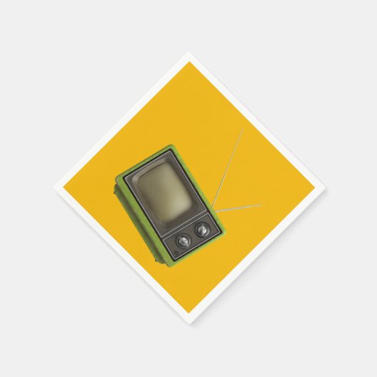 Serviette En Papier Télévision rétro (Coin)