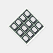 Serviette En Papier Télévision Vieux Classic Retro TV Motif Party (Coin)