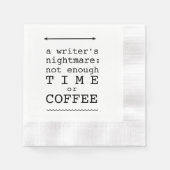 Serviette En Papier Témoin de cauchemar d'un écrivain (Devant)