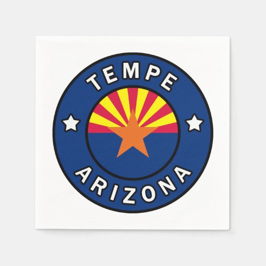 Serviette En Papier Tempe Arizona (Devant)