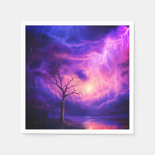 Serviette En Papier Tempête d'éclat (Devant)