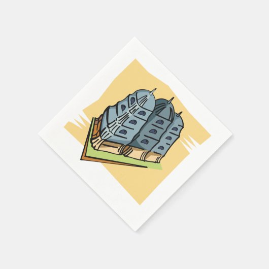 Serviette En Papier Temple bouddhiste Papier Religieux serviettes (Coin)