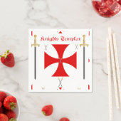 Serviette En Papier Templier des Chevaliers (En situation)