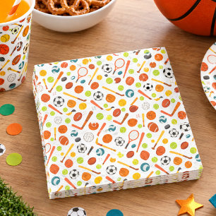 Serviette En Papier Temps de jeu de sport Anniversaire All-Star Spor