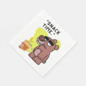 SERVIETTE EN PAPIER TEMPS DE SNAK ! - FUNNY-ANIMAL- COFFEE-COOKIES (Coin)
