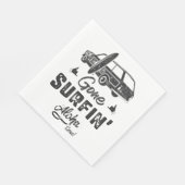 Serviette En Papier Temps de surf passé Aloha (Coin)