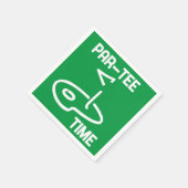 Serviette En Papier Temps partiel blanc (Coin)