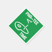 Serviette En Papier Temps partiel blanc (Coin)