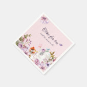 Serviette En Papier Temps Pour Tea Party Baby shower Floral (Coin)