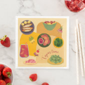 Serviette En Papier Temps Tapas (En situation)