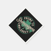 Serviette En Papier Tendance aux farces et au baratin de la Saint-Patr (Coin)