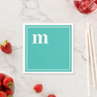 Tendance Gras Coque inférieur Monogramme Turquoise
