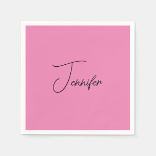 Serviette En Papier Tendance Minimaliste Moderne Plaine Simple Couleur