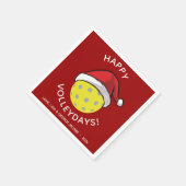 Serviette En Papier Tendance Père Noël Casquette Pickleball Red Christ (Coin)