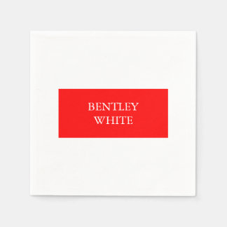Serviette En Papier Tendance Rouge Blanc Style Simple Simple Plaque Vo