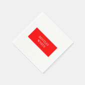Serviette En Papier Tendance Rouge Blanc Style Simple Simple Plaque Vo (Coin)