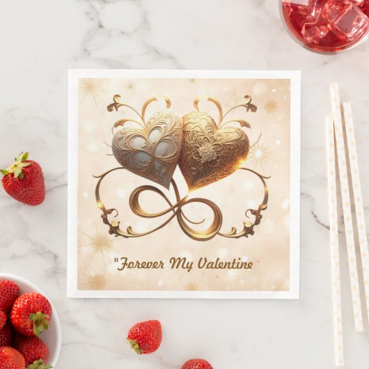 Serviette En Papier "Tender Valentine Glow" (En situation)
