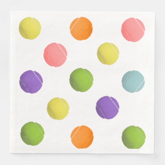 Serviette En Papier Tennis (Devant)