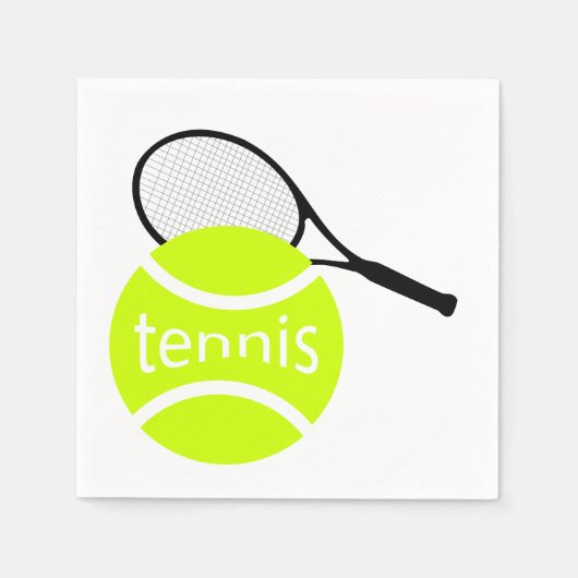 Serviette En Papier Tennis (Devant)