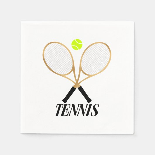 Serviette En Papier Tennis (Devant)