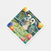 Serviette En Papier Tennis 30e anniversaire pour les Amoureux de les c (Coin)