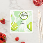 Serviette En Papier Tennis 50e anniversaire (En situation)