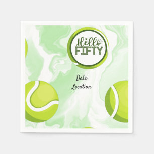 Serviette En Papier Tennis 50e anniversaire