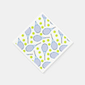 Serviette En Papier Tennis Anniversaire (Coin)