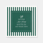 Serviette En Papier Tennis Bachelorette Last Swing Before the Ring (Devant)