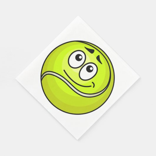 Serviette En Papier Tennis Ball Face (Coin)