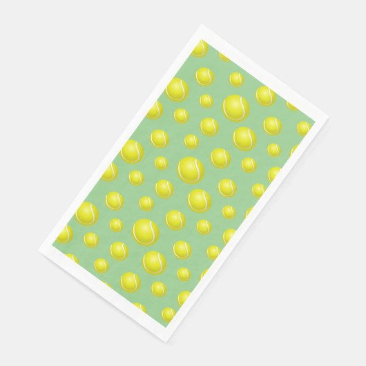 Serviette En Papier Tennis Balls Design Serviette Invitée (Coin)