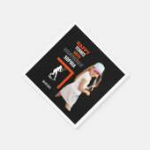 Serviette En Papier Tennis Birthday, Tennis Girl Player (Coin)