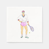 Serviette En Papier Tennis Chic (Devant)