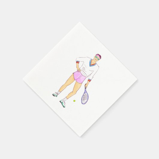 Serviette En Papier Tennis Chic (Coin)