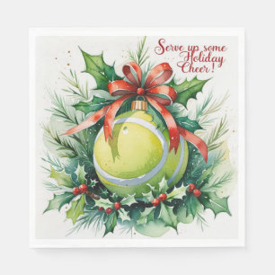 Serviette En Papier Tennis Christmas Festive ball